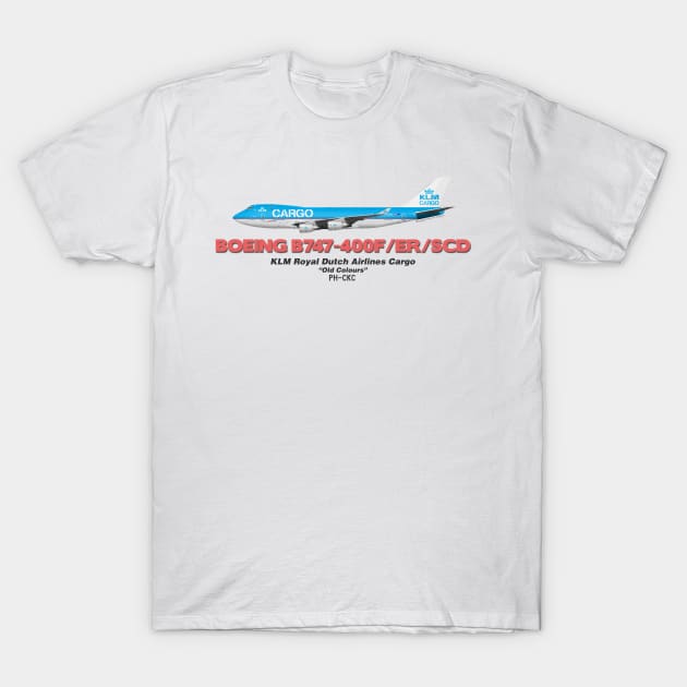 Boeing B747-400F/ER/SCD - KLM Royal Dutch Airlines Cargo "Old Colours" T-Shirt by TheArtofFlying